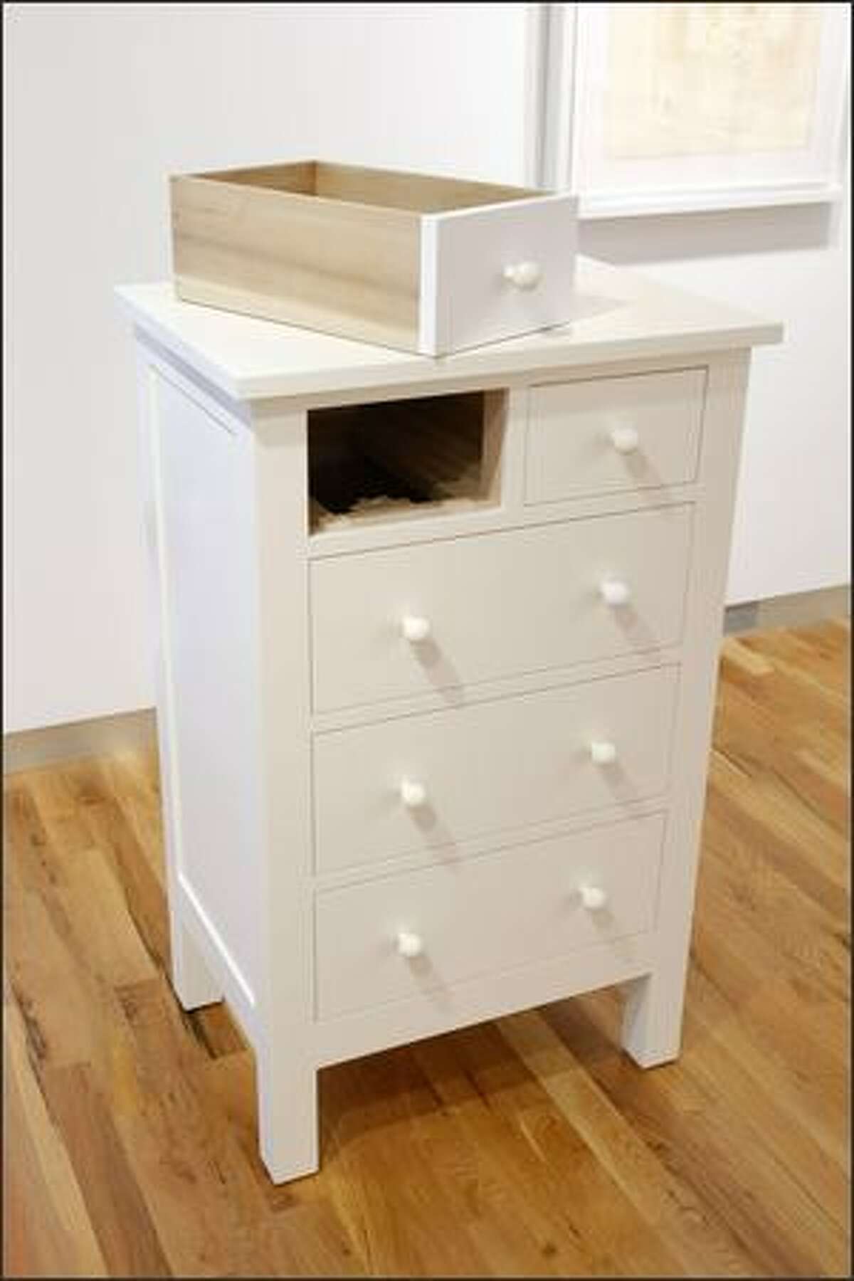 McMakin's chest of drawers, with one drawer that doesn't fit, (untitled), 2008.