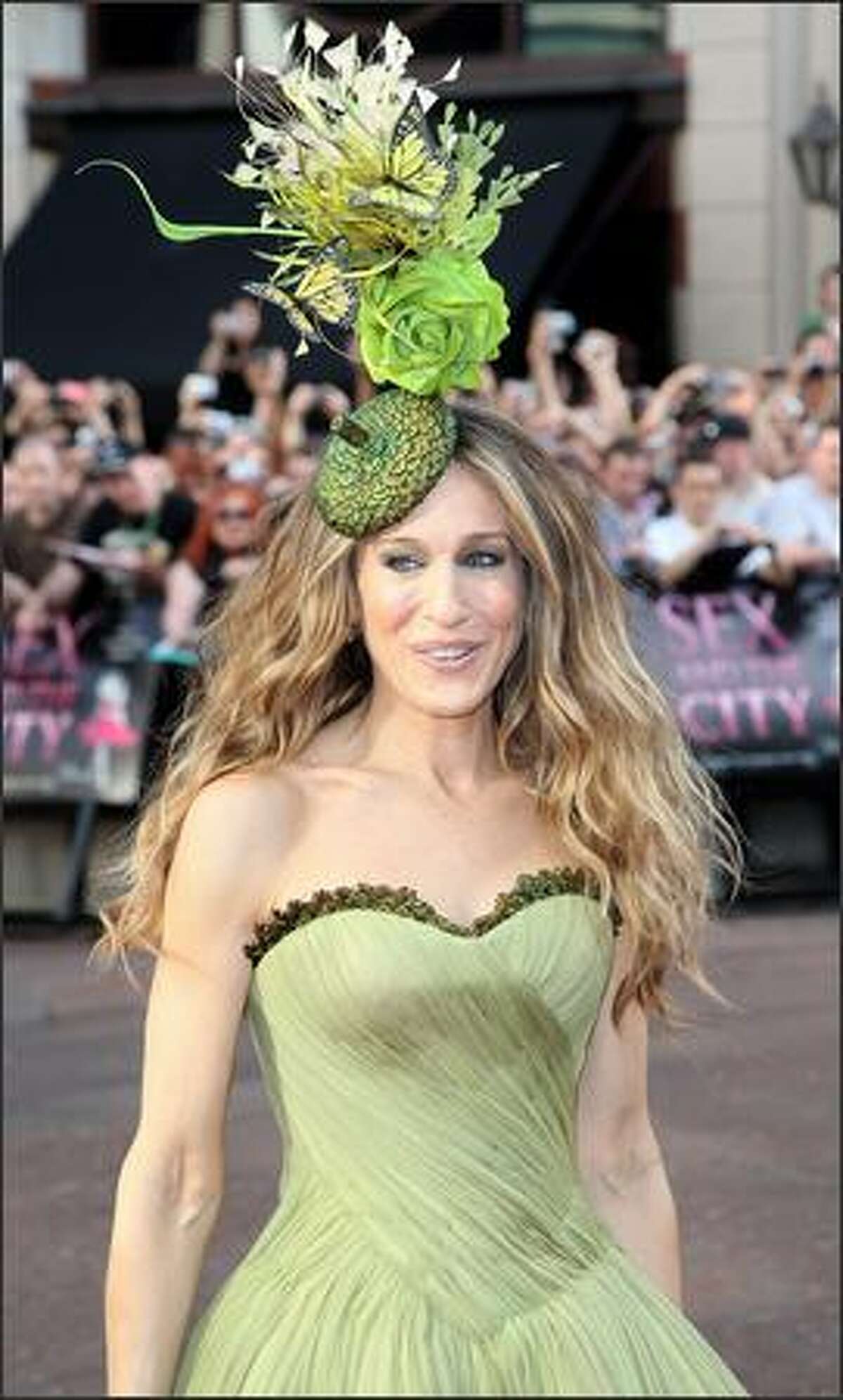 Actress Sarah Jessica Parker arrives at the world premiere of "Sex And The City" at the Odeon Leicester Square on Monday in London.