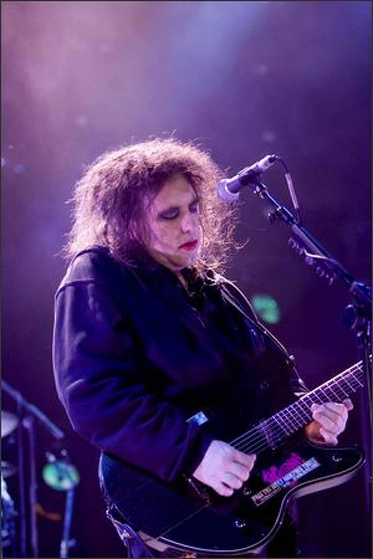 Robert Smith of The Cure performs at the Sasquatch Music Festival on Saturday.