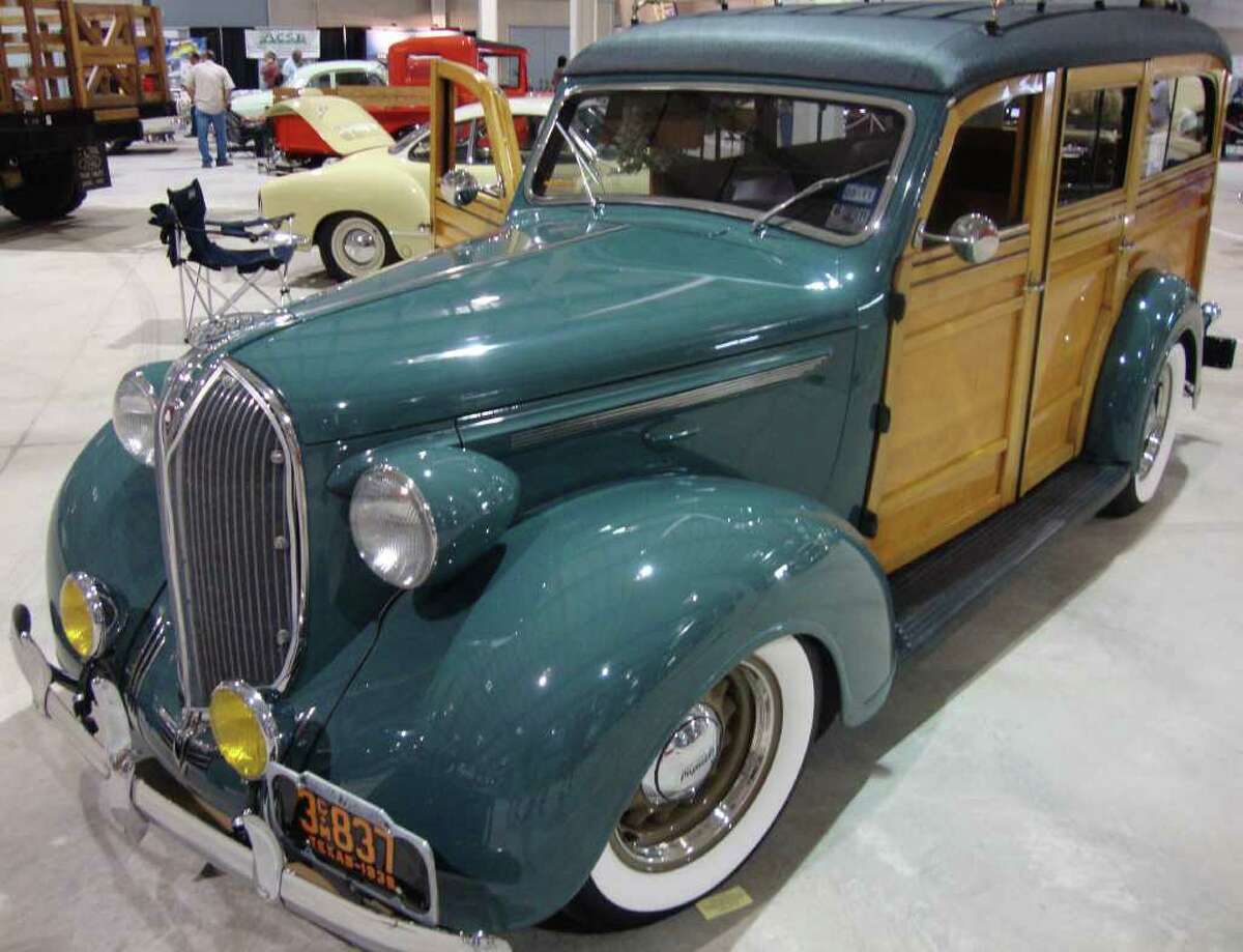 This 1938 Plymouth Westchester Suburban was the only woody wagon displayed at the show. Owned by Jim Cuny, the car was in near-perfect condition.
