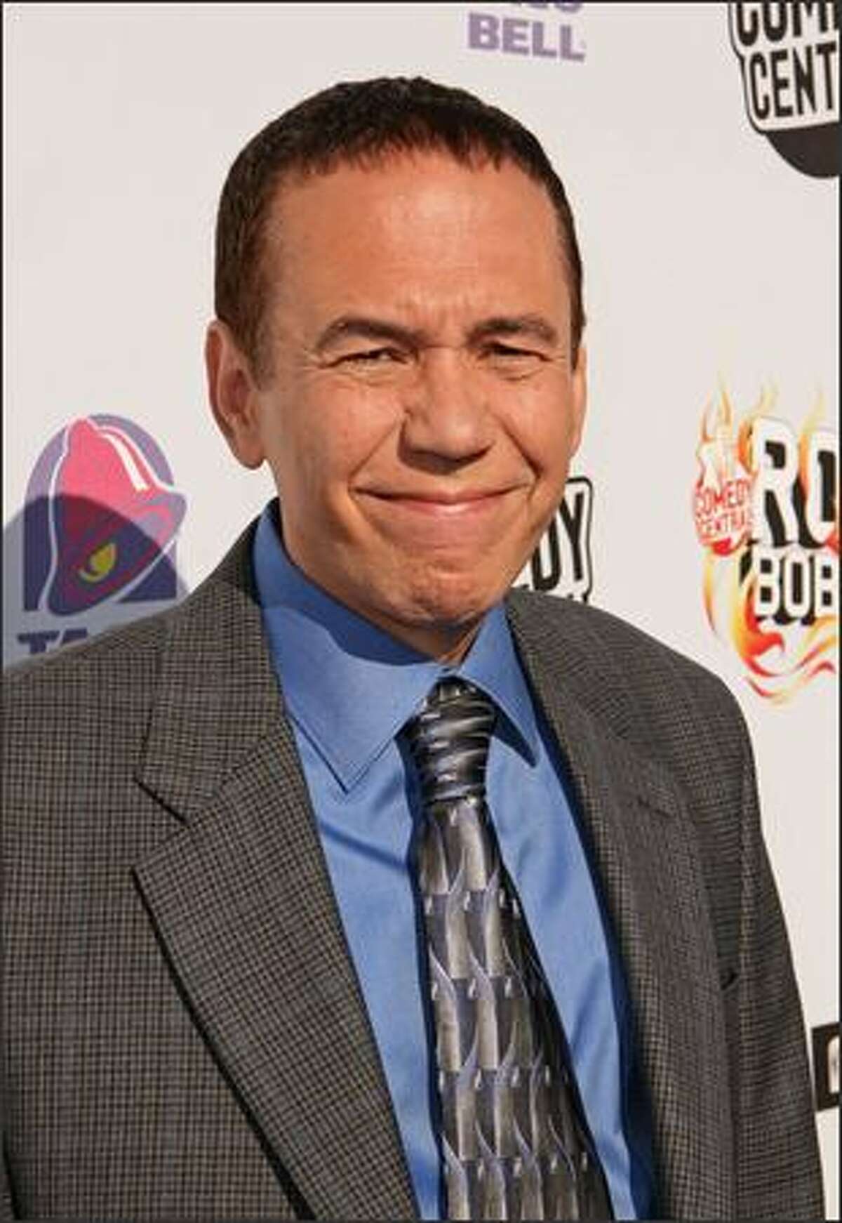Comedian Gilbert Gottfried arrives to "Comedy Central Roast Of Bob Saget" at the Warners Brothers Studio Lot in Burbank, California.