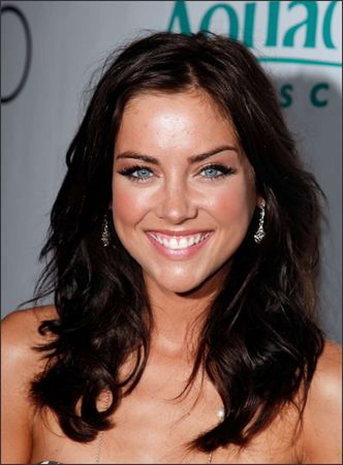 Actress Jessica Stroup arrives at the premiere party for the CW Network's "90210" on Saturday in Malibu, Calif.