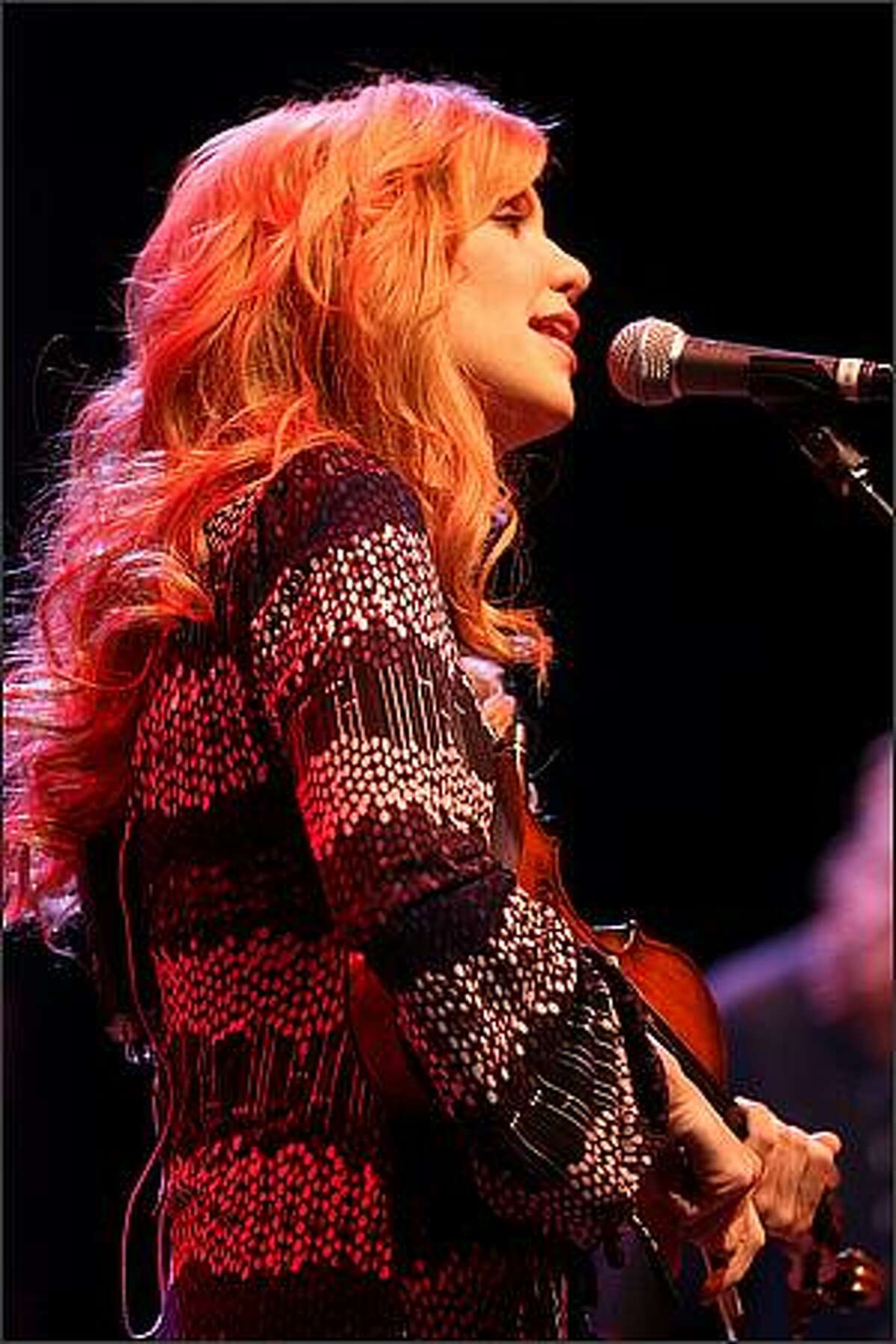 Alison Krauss performs at the WaMu Theater in Seattle on Wednesday.