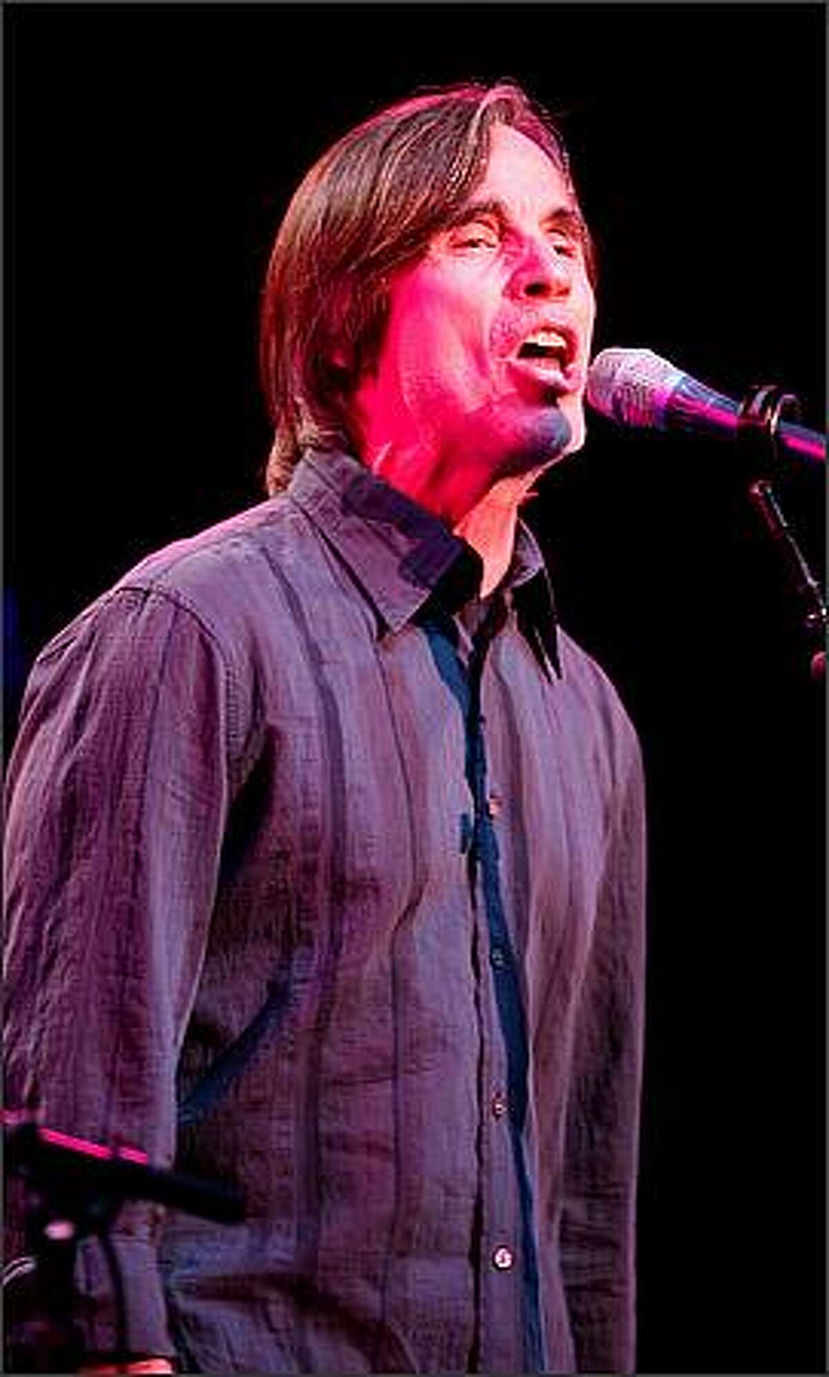 Jackson Browne performs at McCaw Hall in Seattle on Monday night.