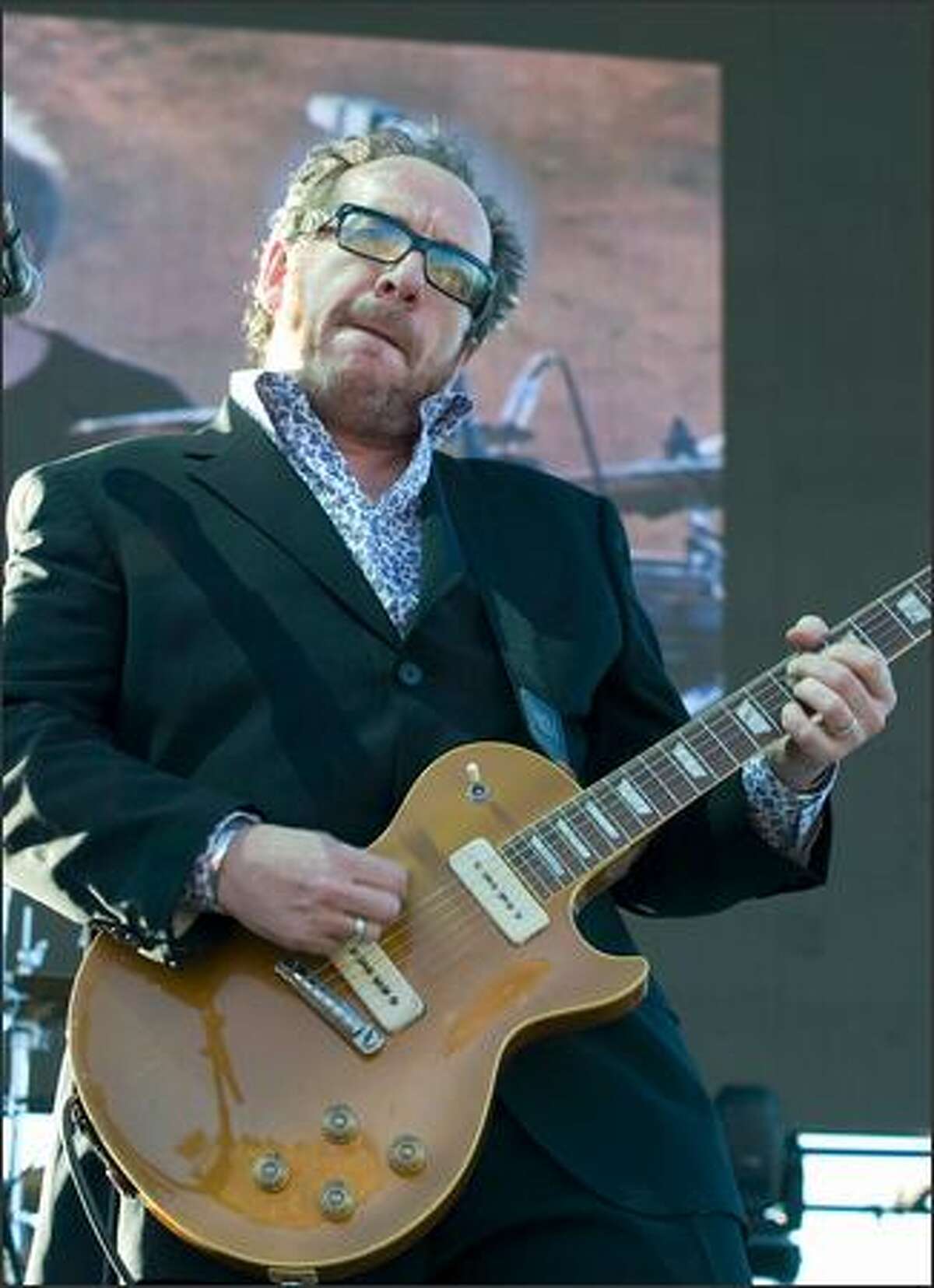 Elvis Costello and the Imposters perform at the Gorge Amphitheatre.