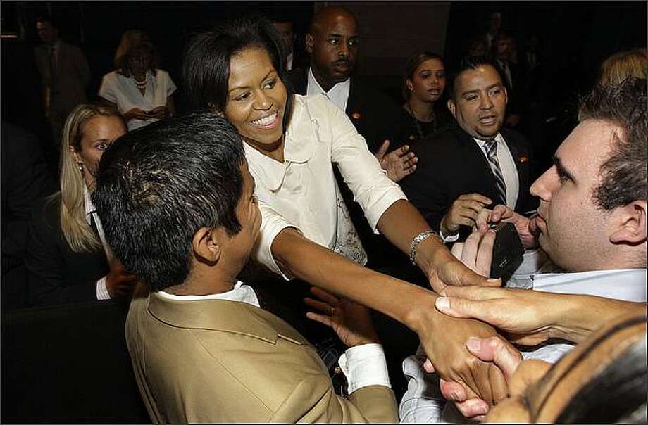 michelle obama seattle michelle obama in seattle seattlepi michelle obama seattle michelle obama in seattle seattlepi