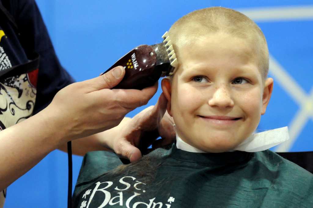 Photos St. Baldrick's headshaving Times Union
