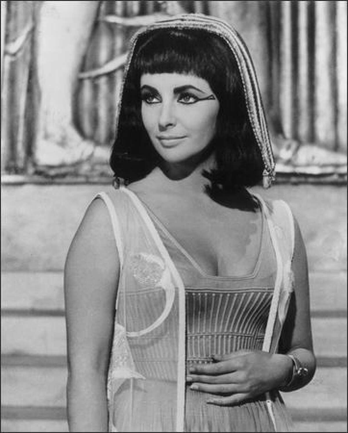 "Historical Hotties": Cleopatra, queen of Egypt in the 1st century B.C. This is an automatic; a lot of top-name actresses played the temptress, but Elizabeth Taylor lives most vivid in the memory.