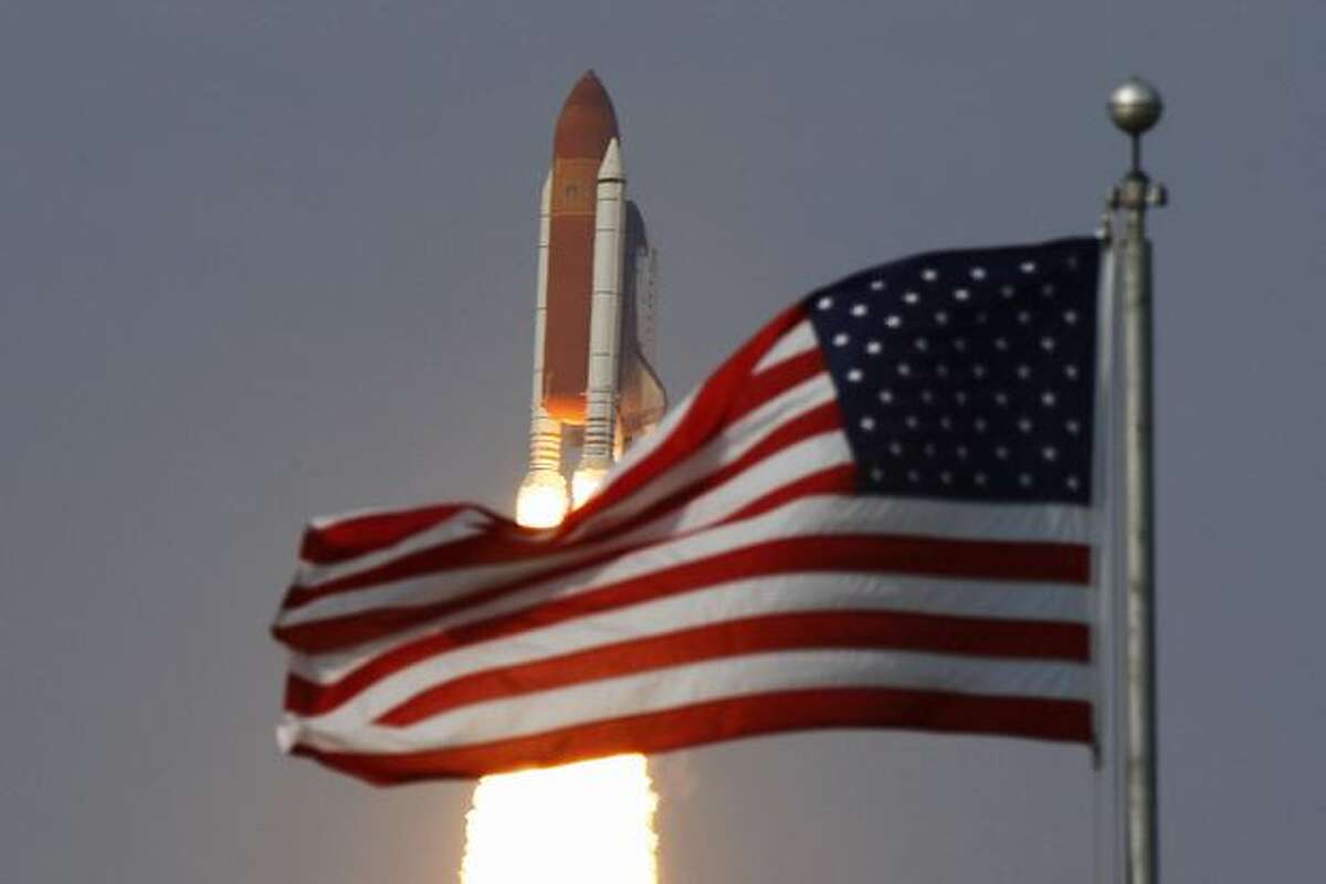 Space Shuttle Endeavour lifts off from launch pad 39-a at Kennedy Space Center July 15 in Cape Canaveral, Florida. Endeavour is scheduled for a 16-day construction mission to the International Space Station.