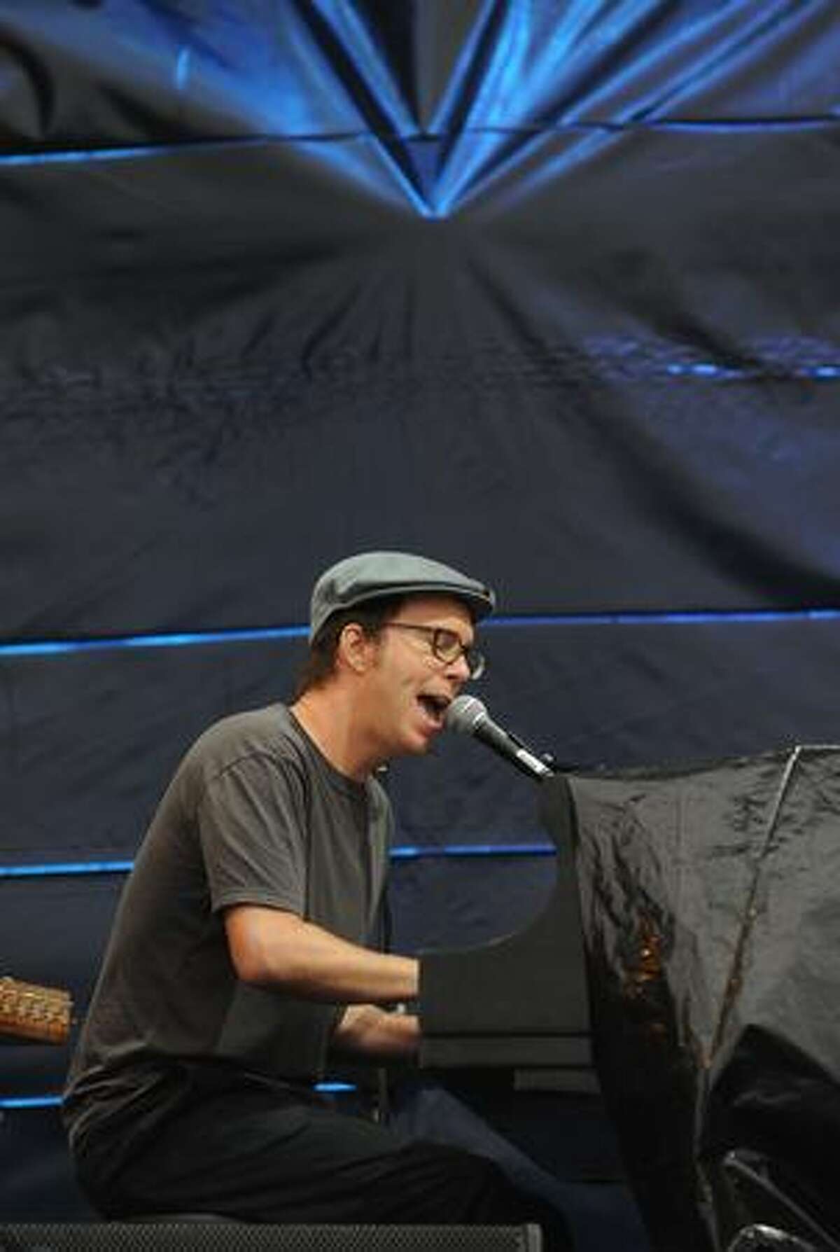 Ben Folds performs during the 2009 Lollapalooza Music Festival at Grant Park on Friday in Chicago, Illinois.