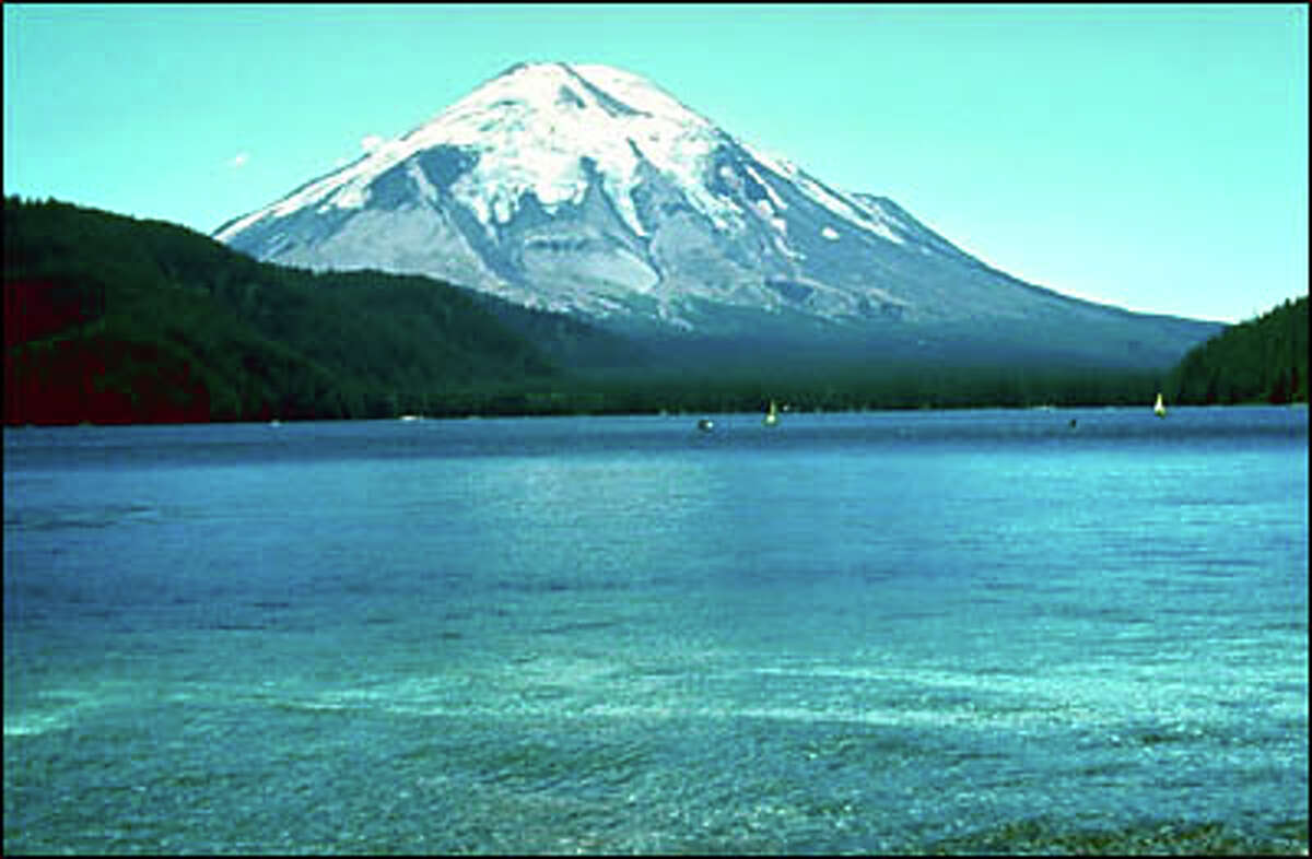 Before it was devastated by the eruption, Spirit Lake was a bustling vacation area.