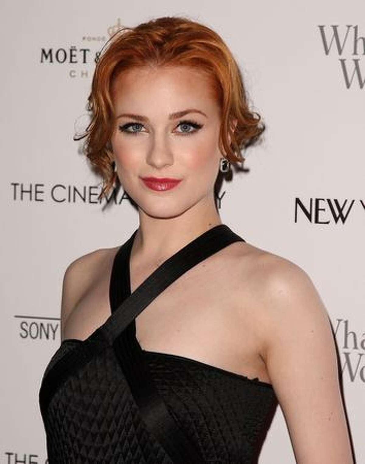 Actress Evan Rachel Wood attends a screening of "Whatever Works" hosted by the Cinema Society and The New Yorker at Regal Cinema Battery Park in New York City.