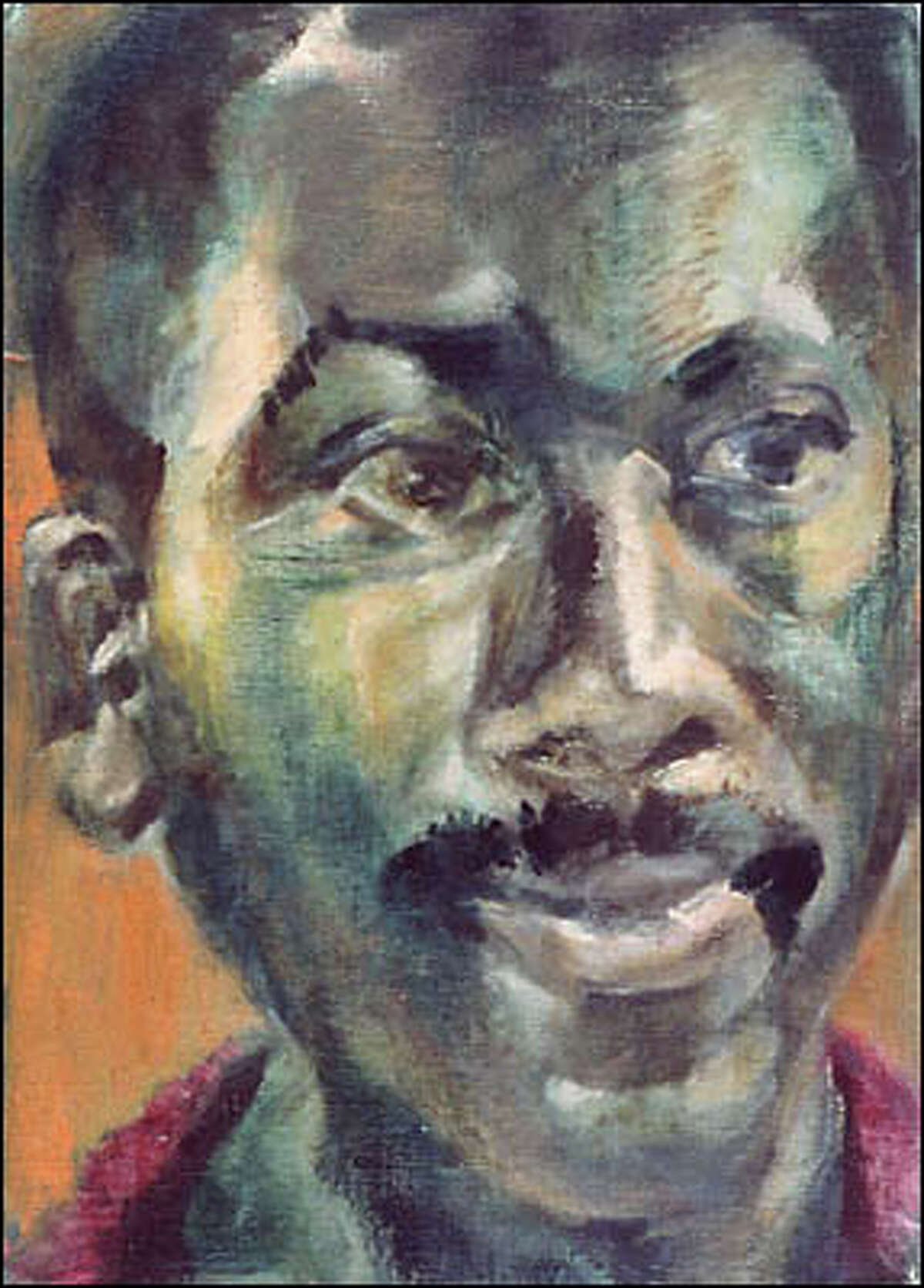 Portrait of Jacob Lawrence by Gwendolyn Knight