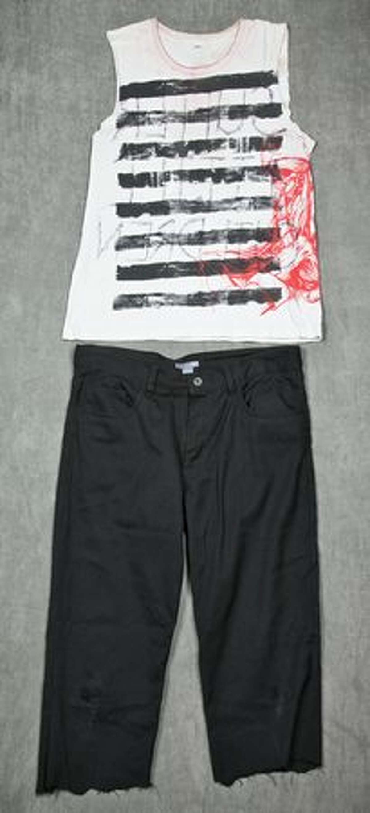 The outfit of William "wiL" Francis frontman for Seattle horrorcore upstarts Aiden. Worn during the "Taste of Chaos" tour in 2007. (Hard Rock International)
