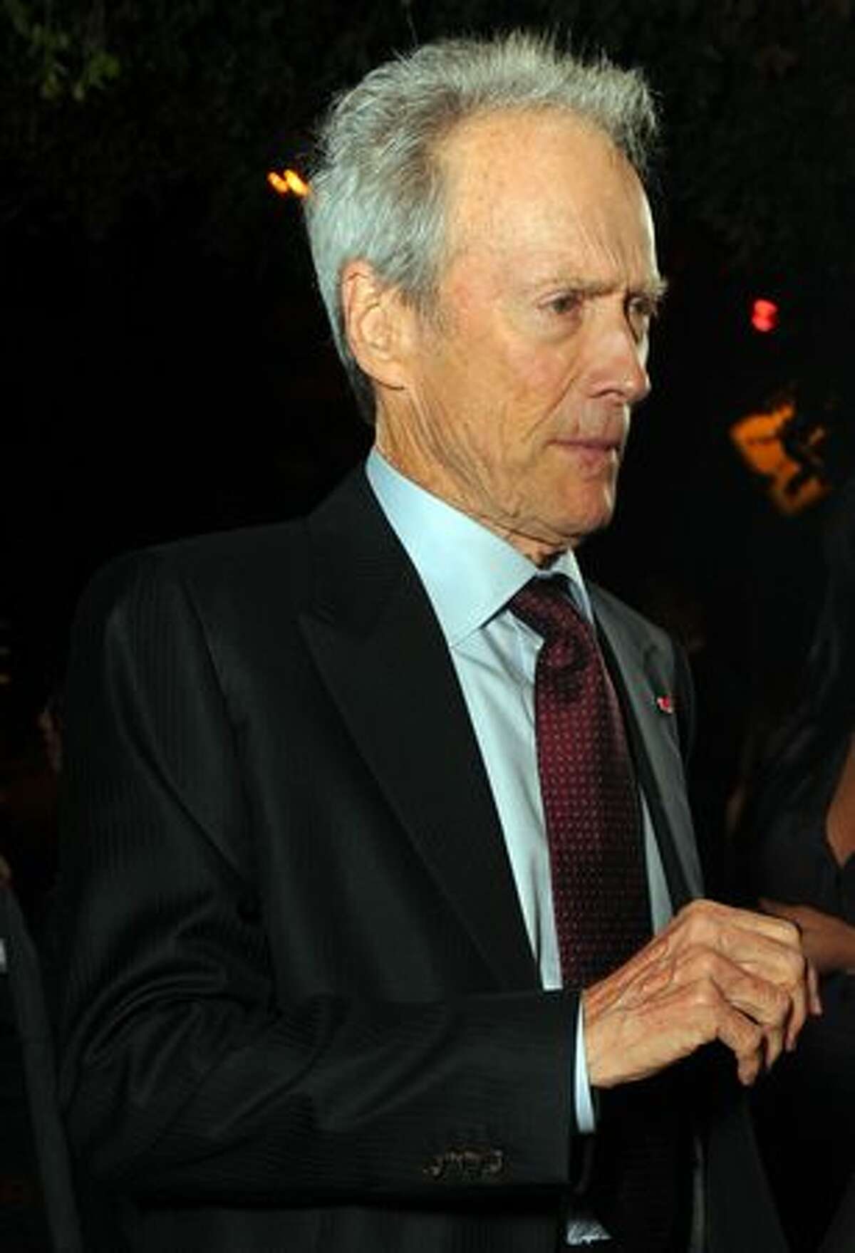 Actor/director Clint Eastwood attends the party.