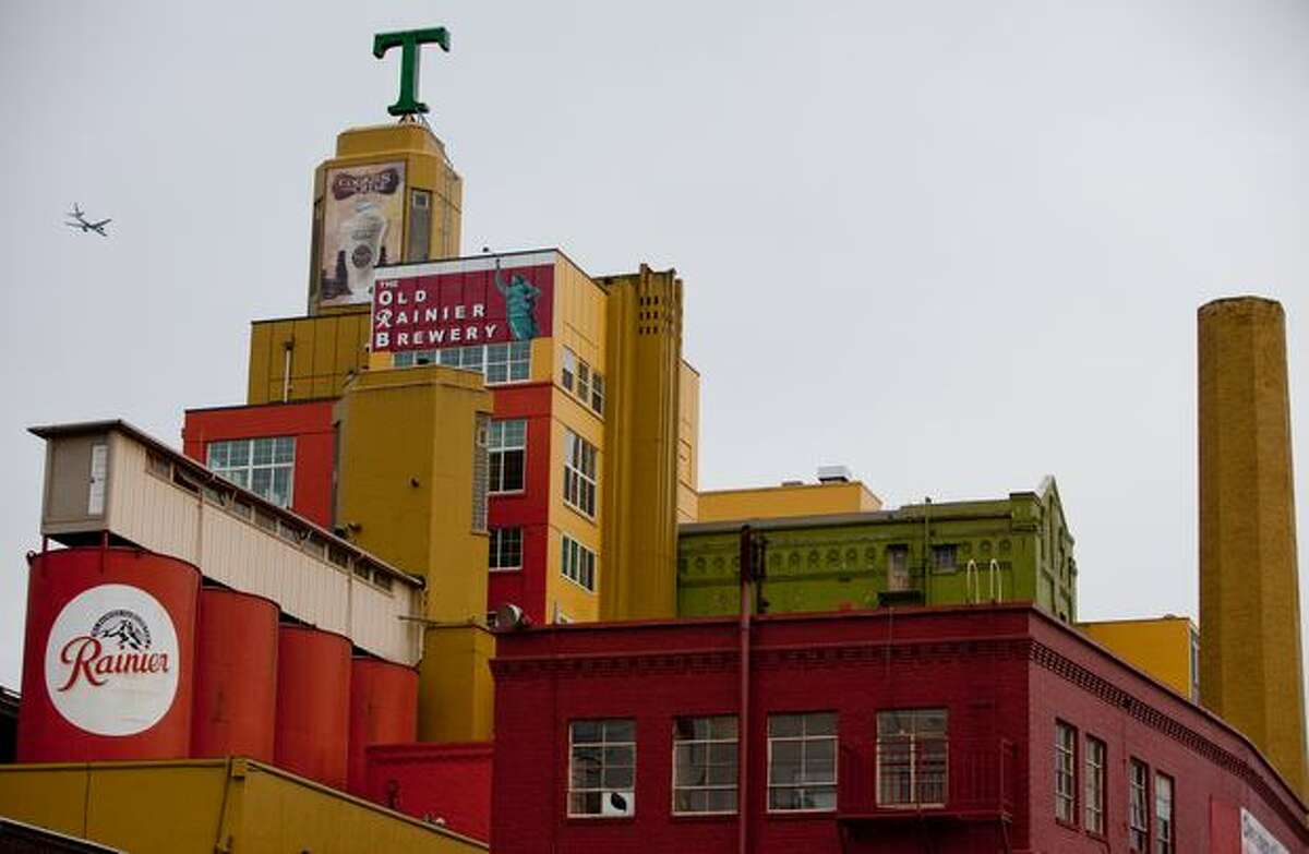 The Tully's building and former Rainier Brewery shown in Seattle's SODO neighborhood on Tuesday March 2, 2010.