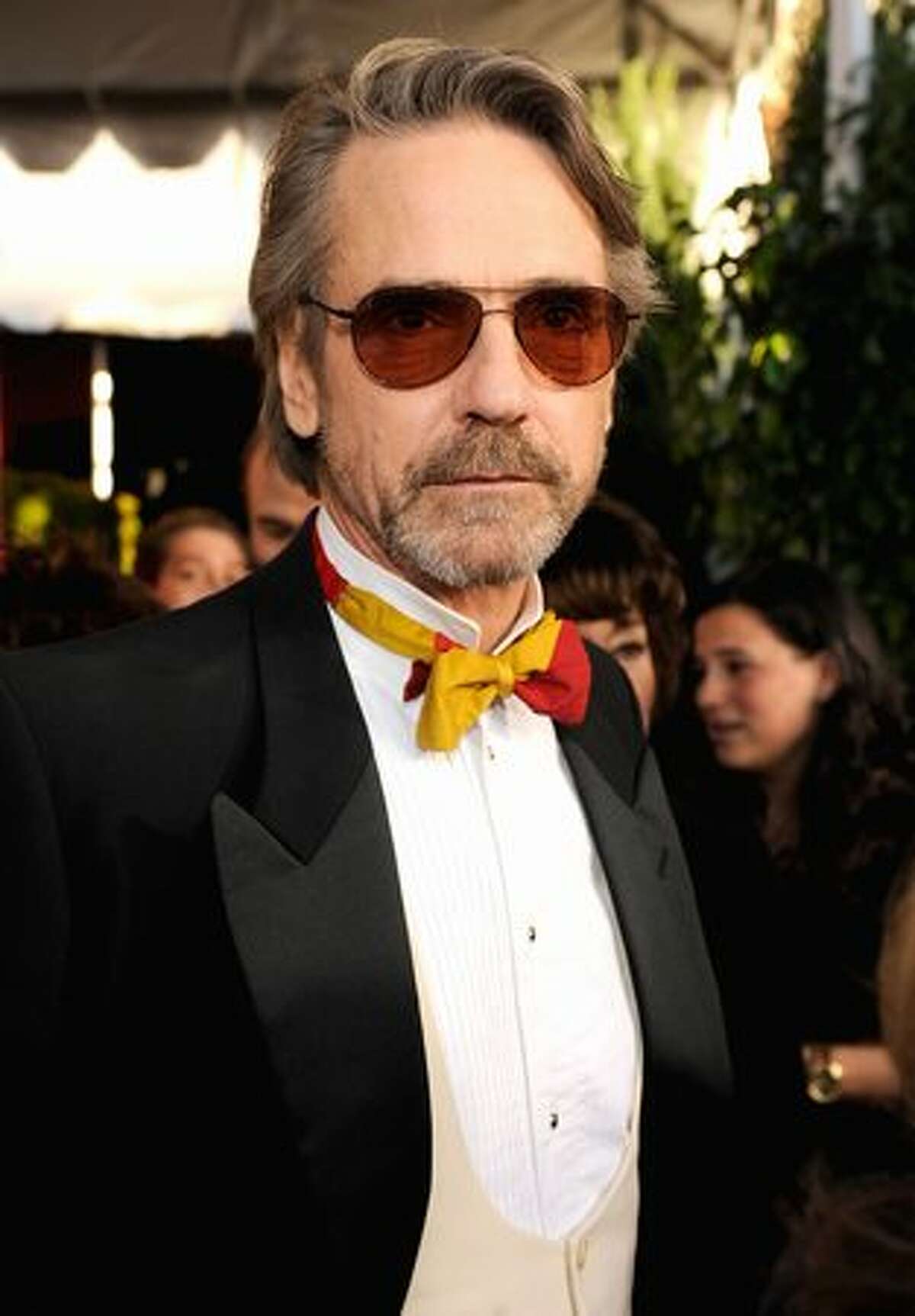 Actor Jeremy Irons arrives.