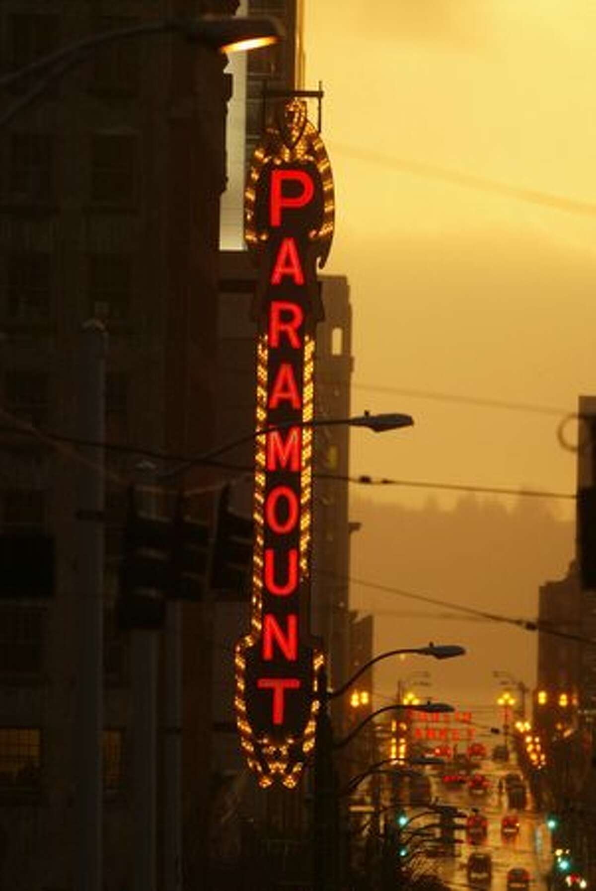 Paramount Theater on Pine St.