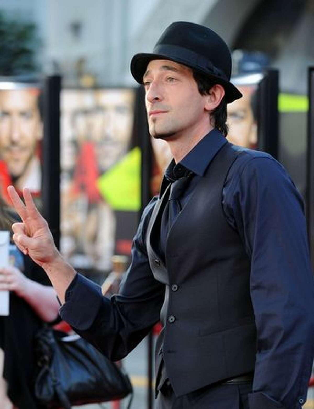 Actor Adrien Brody arrives at the premiere of 20th Century Fox's "The A-Team" held at Grauman's Chinese Theatre.