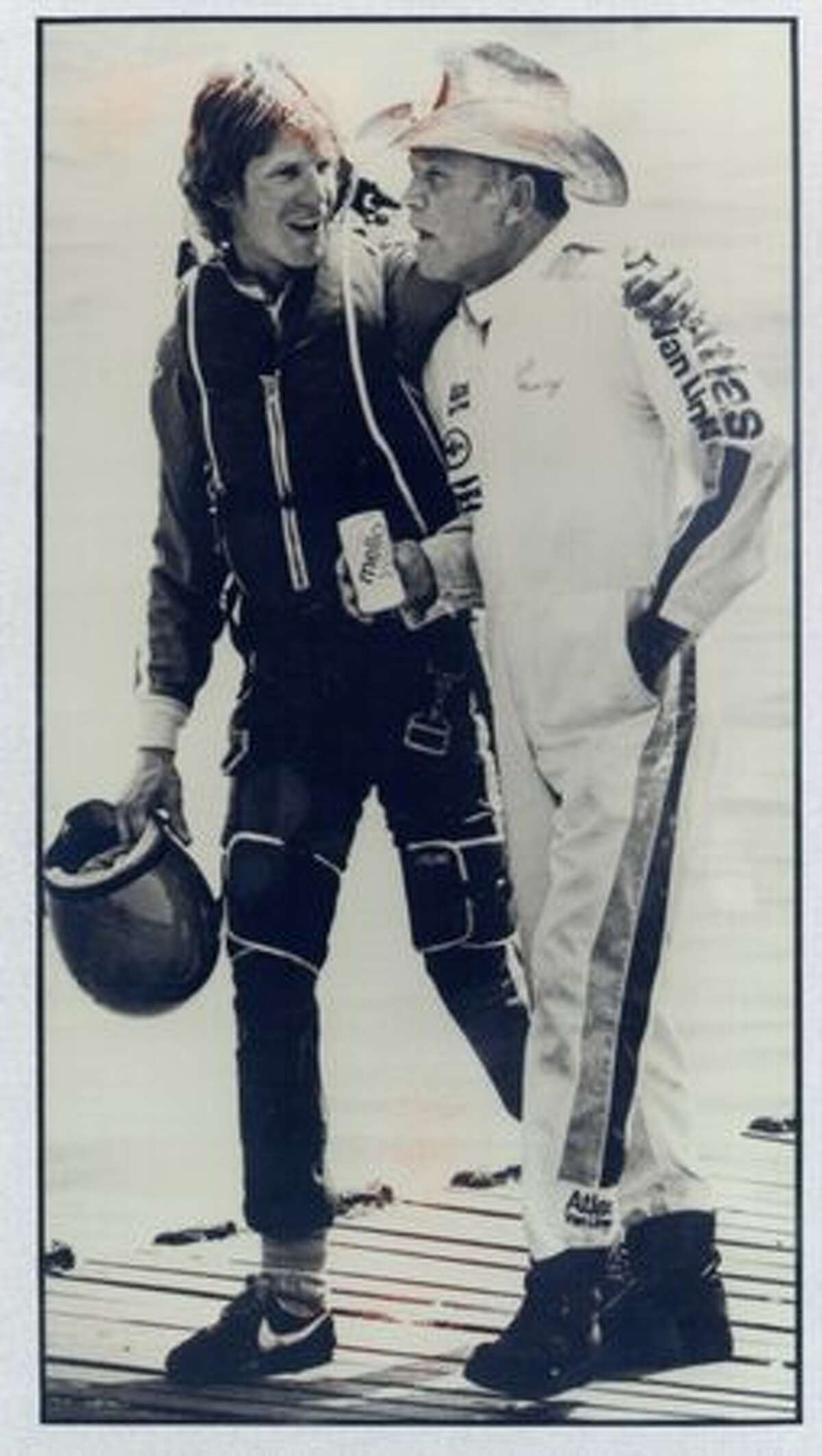 Chip Hanauer, left, and the late Bill Muncey were hydro racing's top drivers until Muncey was killed and Haneaur retired.