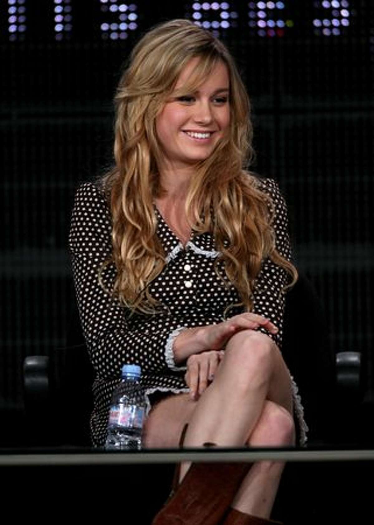 Actress Brie Larson speaks onstage at the Showtime "United States of Tara" Q&A portion of the 2010 Winter TCA Tour day 1 at the Langham Hotel on Jan. 9, 2010 in Pasadena, Calif.