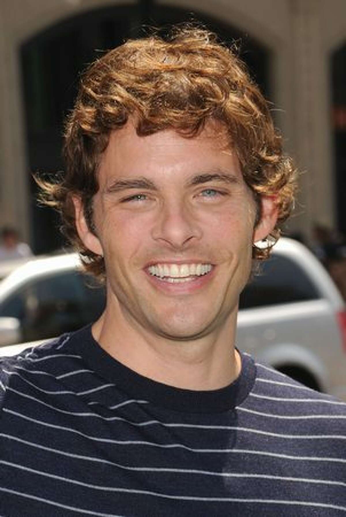 Actor James Marsden arrives at the premiere of Warner Bros. "Cats And Dogs 2" in Hollywood.
