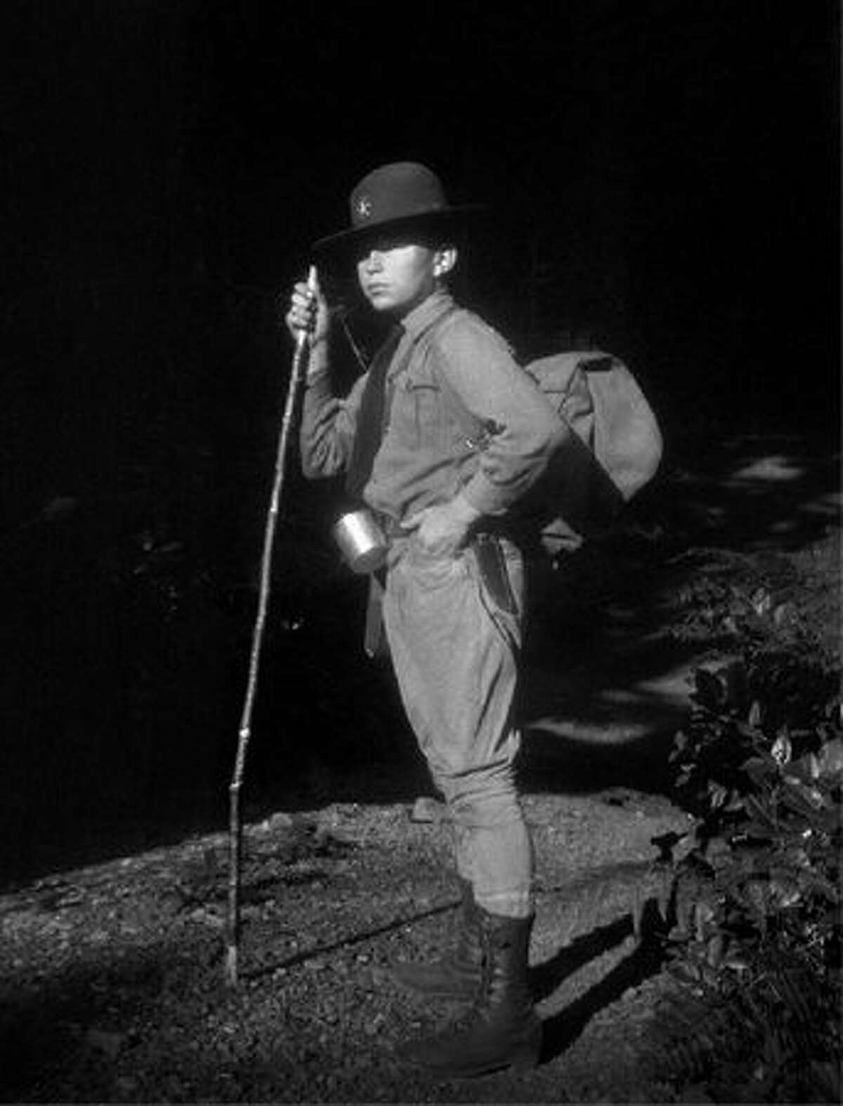 Church of Scientology founder L. Ron Hubbard in Seattle in 1923, as a Boy Scout. Hubbard was only 12 years old when this picture was taken. (Author Services, Inc. - LRonHubbard.org)