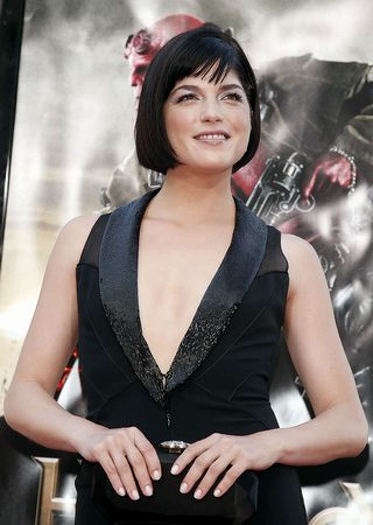 Actress Selma Blair arrives at the world premiere of "Hellboy II: The Golden Army."