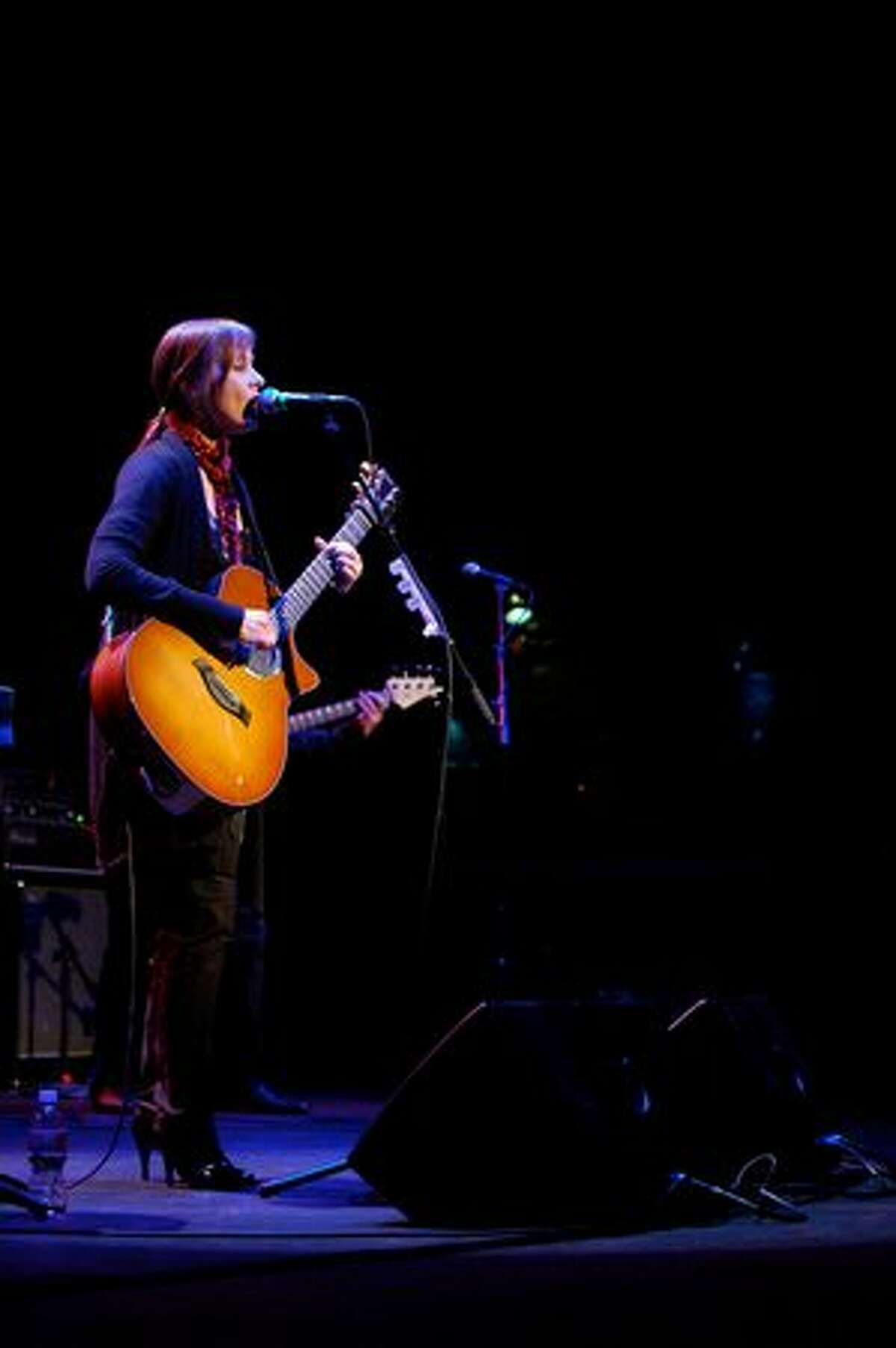 Suzanne Vega performs at the Moore Theatre on Feb. 25. (Kam Martin / seattlepi.com)