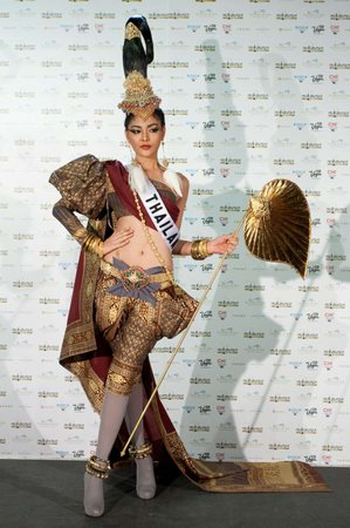Fonthip Watcharatrakul, Miss Thailand 2010, also won for best national costume, seen here.