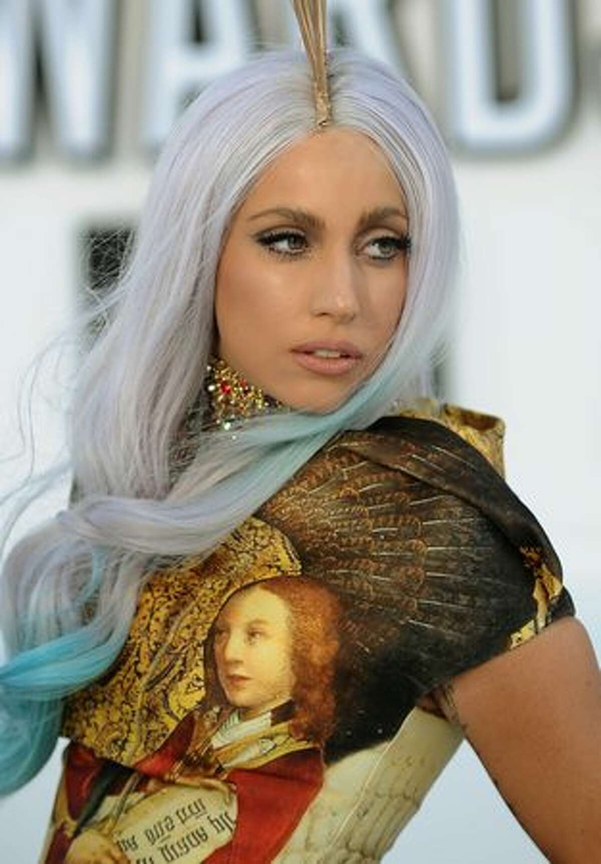 Lady Gaga arrives.
