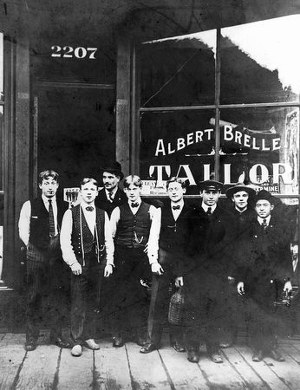 Brelle's Tailor shop at 2207 First Ave. Date unknown.