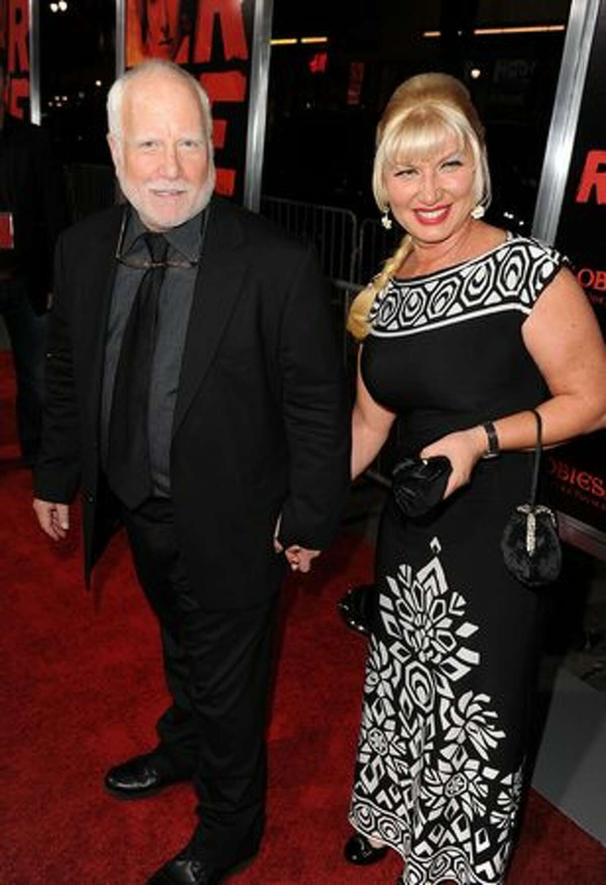 Actor Richard Dreyfuss and Svetlana Erokhin arrive at a special screening of Summit Entertainment's "RED" at Grauman's Chinese Theatre in Hollywood, California.