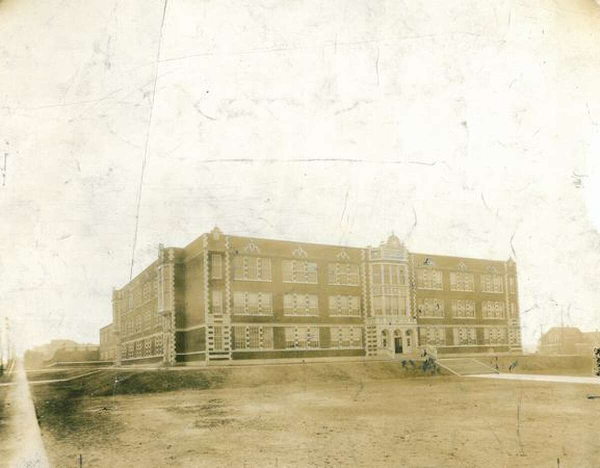 An early, undated photo of James A. Garfield High School, opened in 1923.