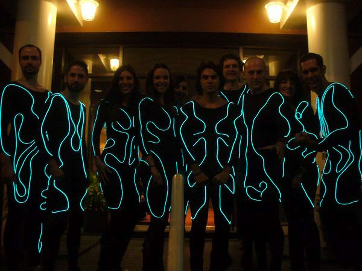 Lights off picture of Belltowners as "Tron". (David Nelson)
