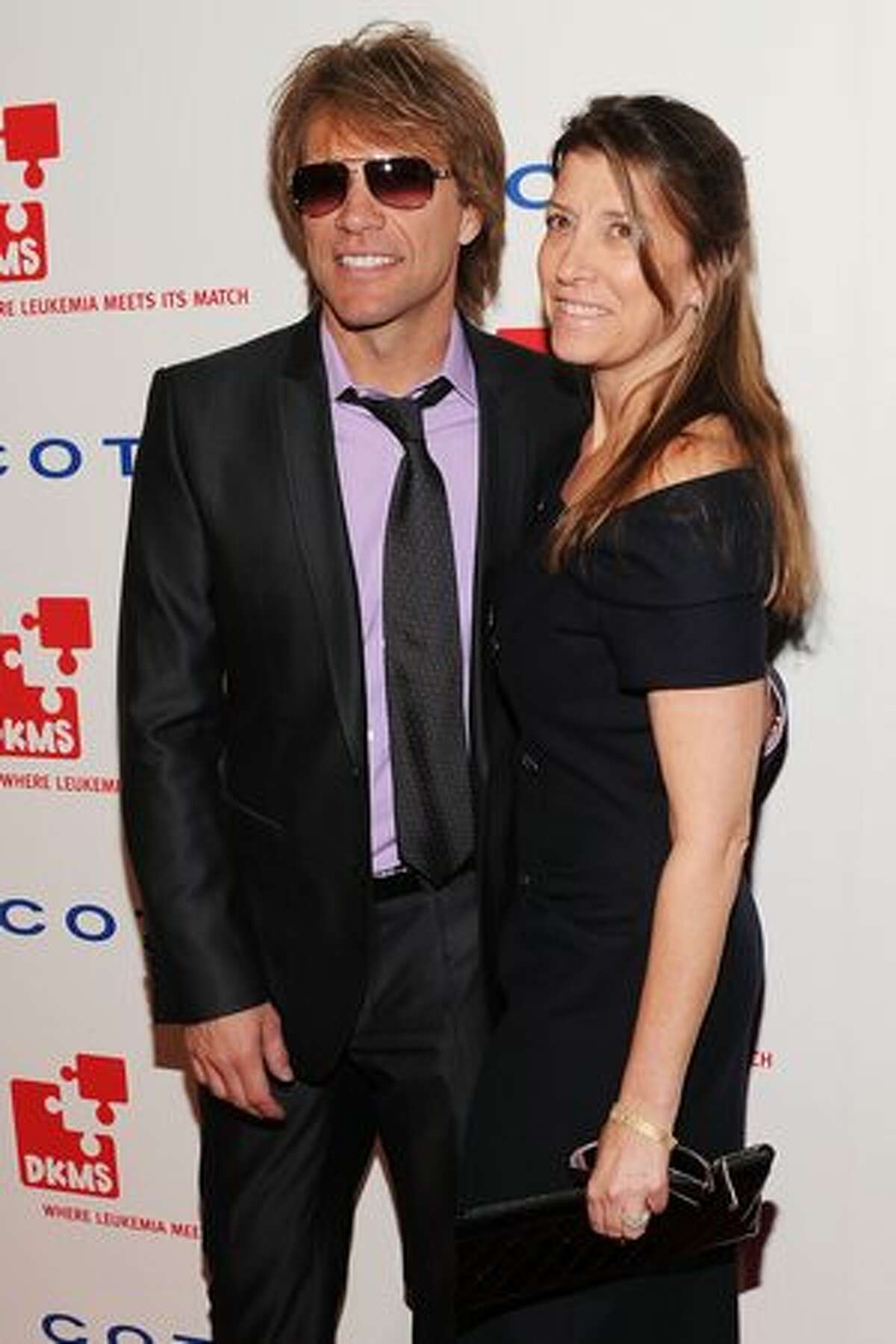 Musician Jon Bon Jovi and Dorothea Bon Jovi attend DKMS' 4th Annual Gala: Linked Against Leukemia at Cipriani 42nd Street on April 29, 2010 in New York City.