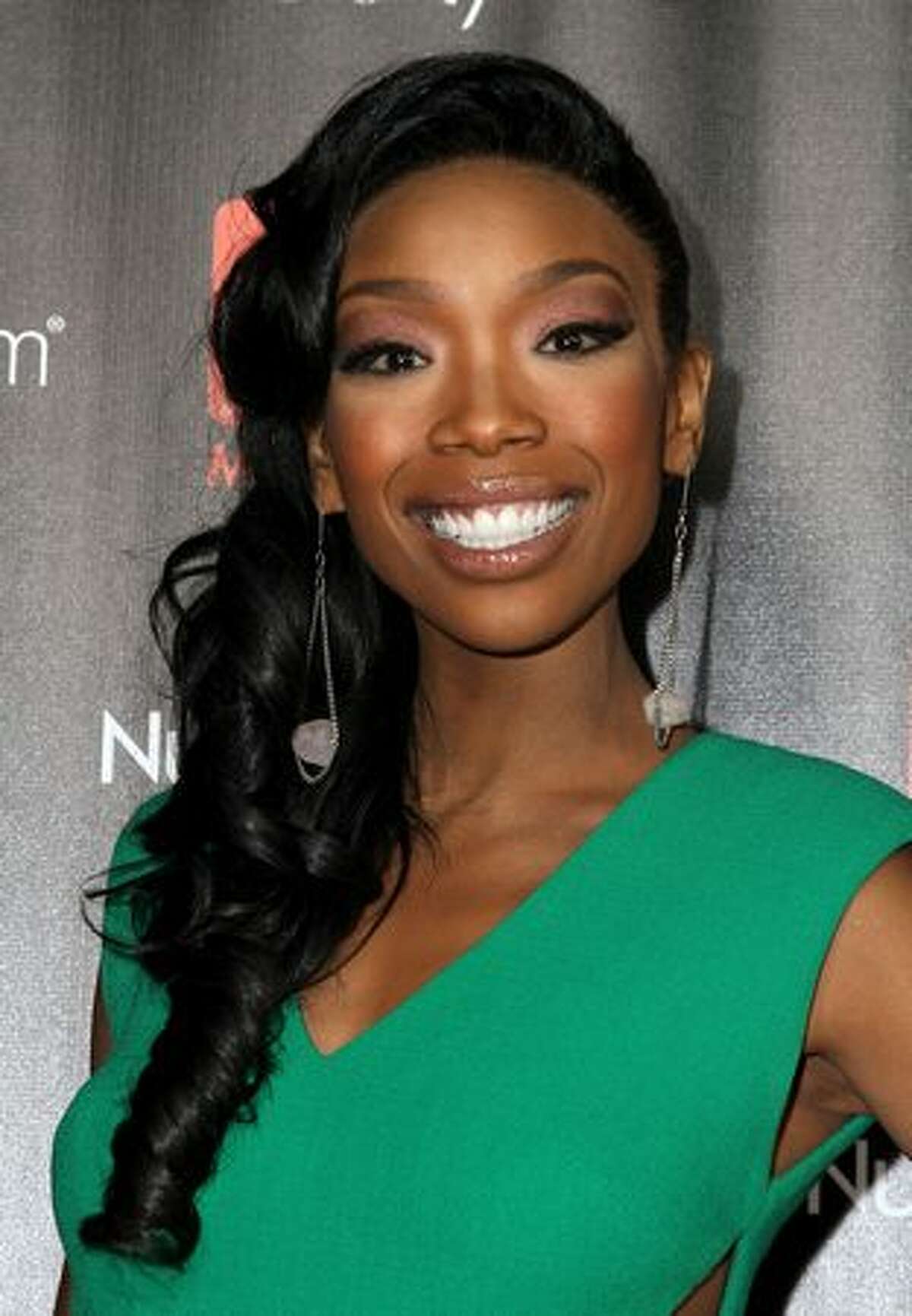 TV Celebrity Brandy arrives at TV Guide Magazine's "2010 Hot List" Party in Hollywood, California.