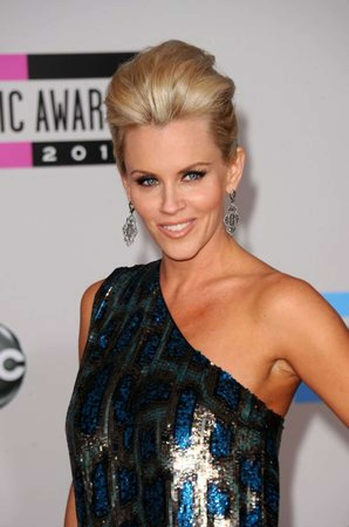 Actress/comedian Jenny McCarthy arrives at the 2010 American Music Awards held at Nokia Theatre L.A. Live in Los Angeles.