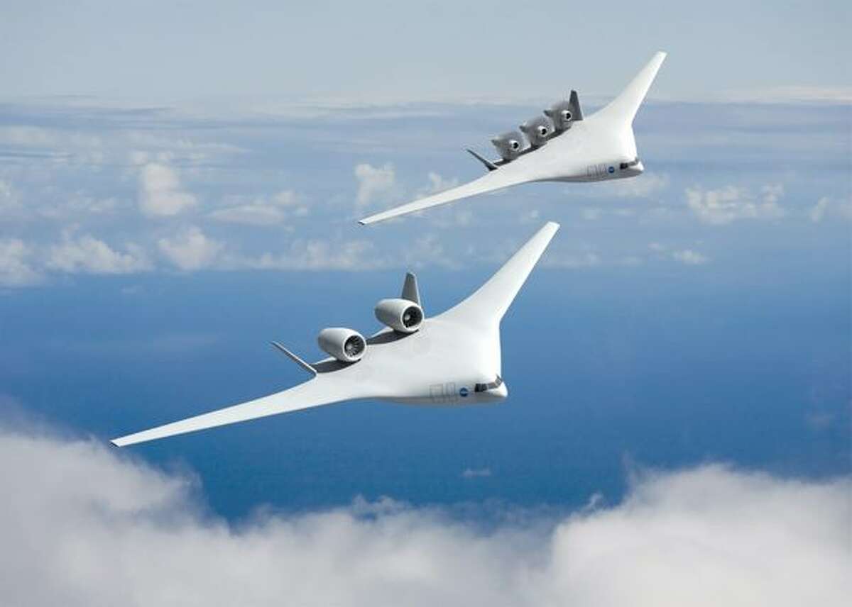 Artist's concept of aircraft that could enter service in 2025 from the team led by Boeing.