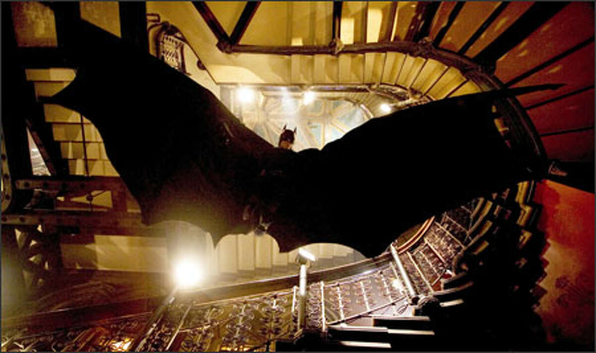The Dark Knight returns, played by Christian Bale, in the Warner Bros. prequel "Batman Begins," slated for release June 17.