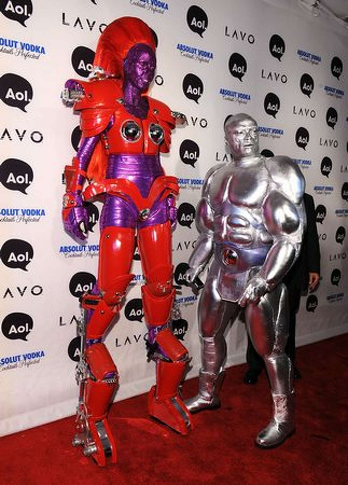 Heidi Klum and Seal attend Heidi Klum's 2010 Halloween Party at Lavo in New York City.