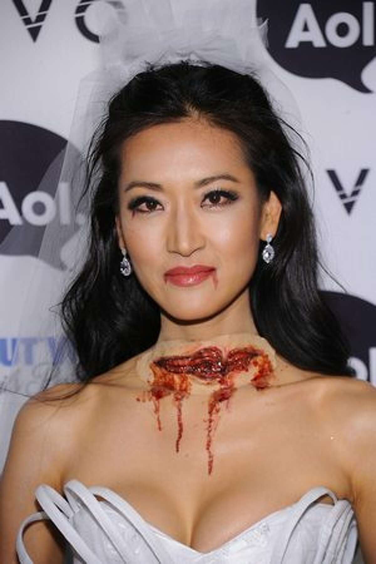 TV personality Kelly Choi attends Heidi Klum's 2010 Halloween Party at Lavo in New York City.