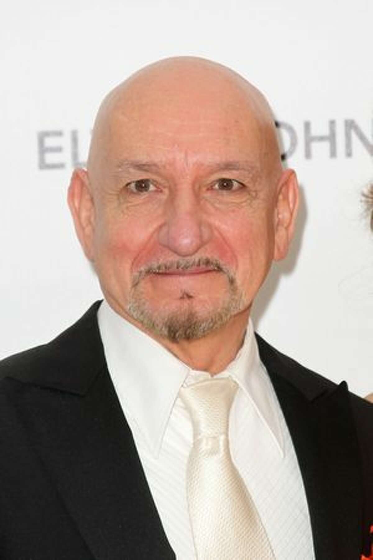 Actor Ben Kingsley arrives at the 19th Annual Elton John AIDS Foundation's Oscar viewing party held at the Pacific Design Center in West Hollywood, California.