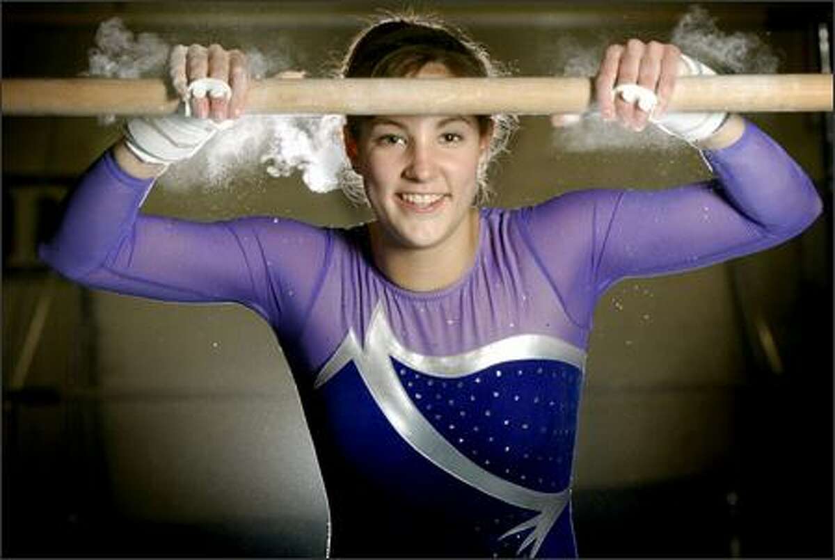 Sumner High School gymnastics team member Brianna Schwartz.