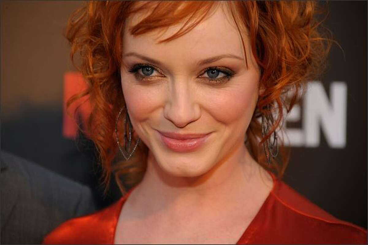 Actress Christina Hendricks attends the premiere of 'Mad Men - Season 2' at the Egyptian theater on Monday in Los Angeles, Calif.