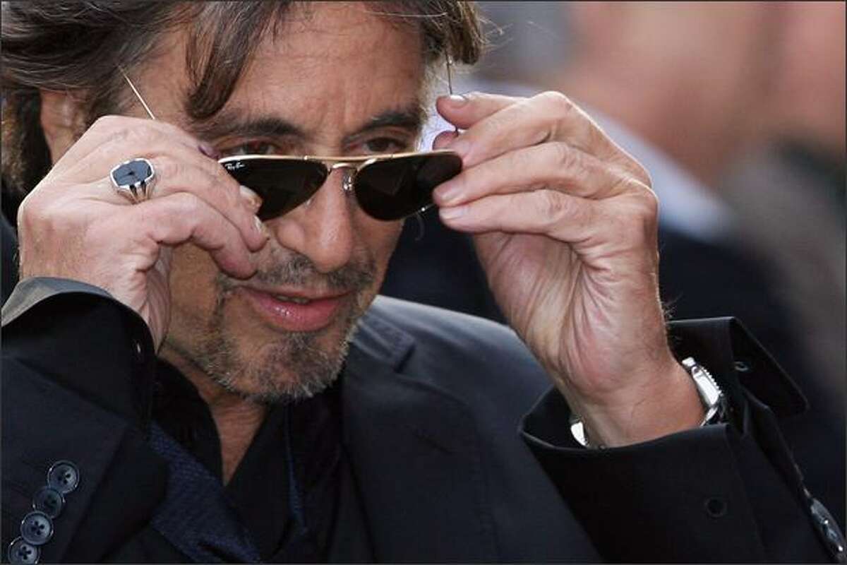 Al Pacino attends the premiere of "Righteous Kill" held at the Empire Cinema in Leicester Square in London, England.