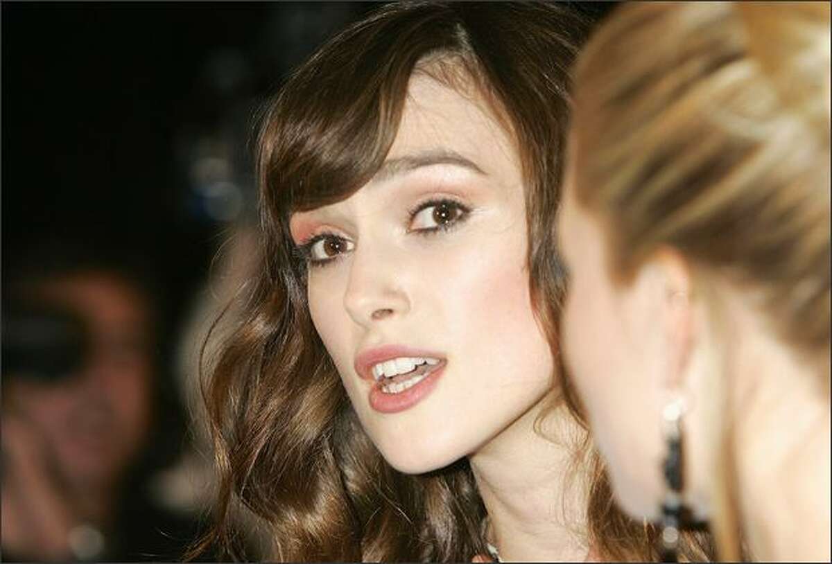 Keira Knightley arrives at the British Independent Film Awards 2008 at The Old Billingsgate on Sunday in London.