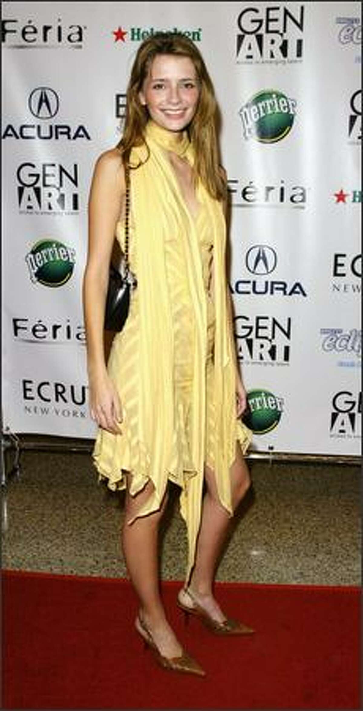 This is the eighth in an occasional series featuring stars and their ever-changing fashion styles. Actress Mischa Barton, 22, arrives at Gen Art Styles 2003 fashion and awards show at the Hammerstein Ballroom in New York, April 22, 2003.