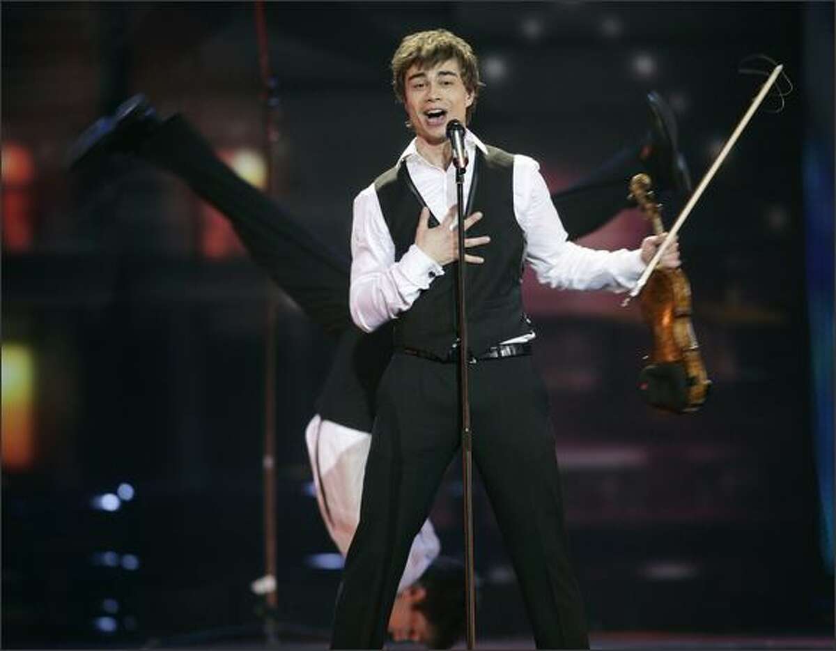 Alexander Rybak, representing Norway, performs.
