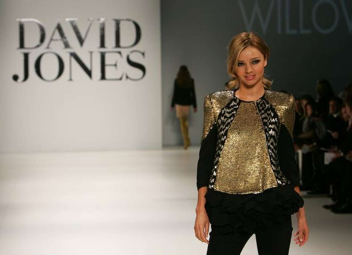 Miranda Kerr showcases designs by Willow on the catwalk at the David Jones Spring/Summer 2009 Collection Launch themed 'A Great Southern Summer 2009' at the Hordern Pavilion, Moore Park in Sydney, Australia.